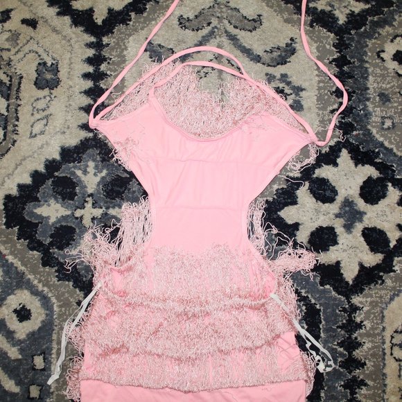 backless fringe dress - Picture 4 of 4